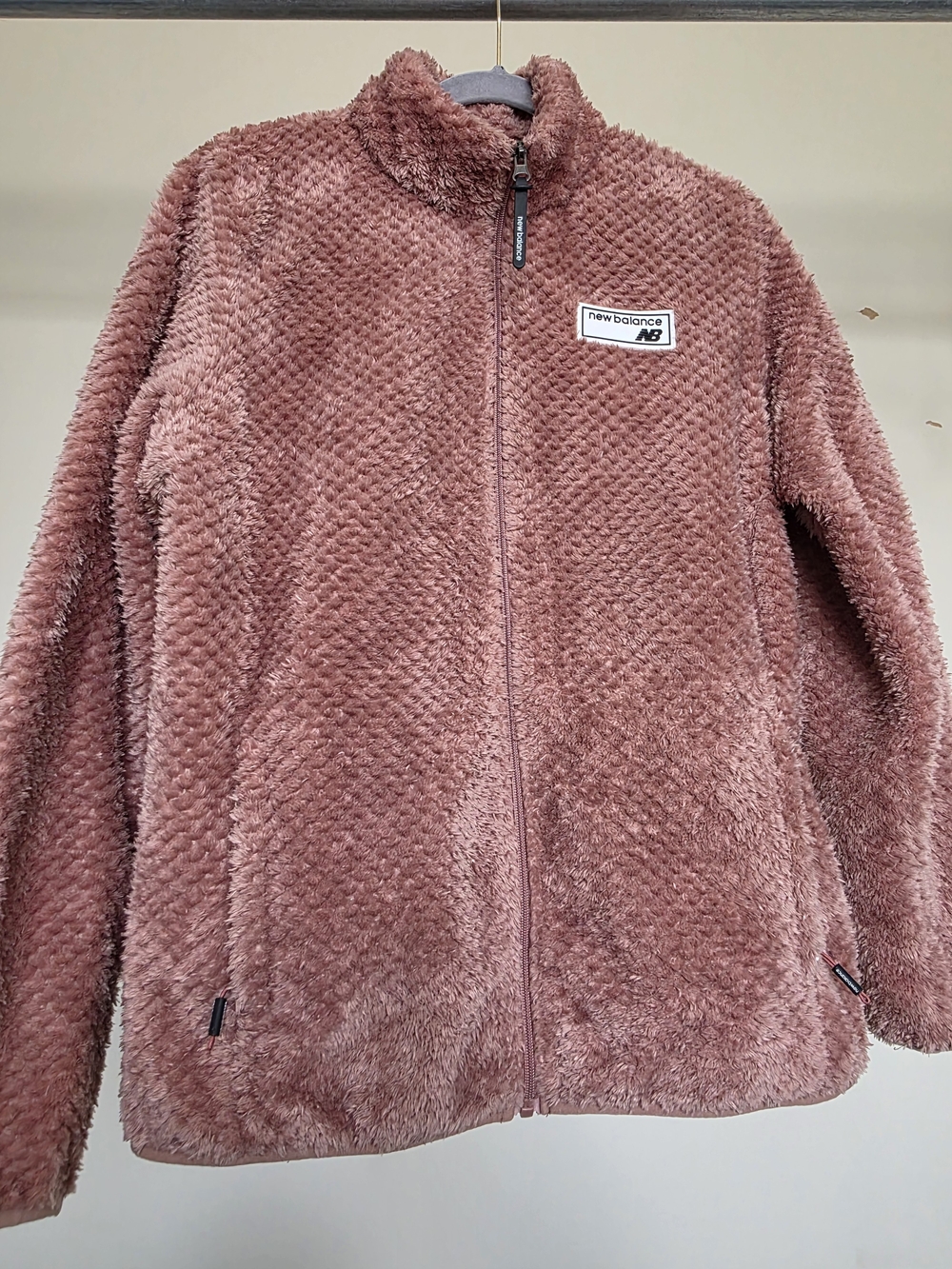 New Balance Plush Zip Jacket in Dusty Rose